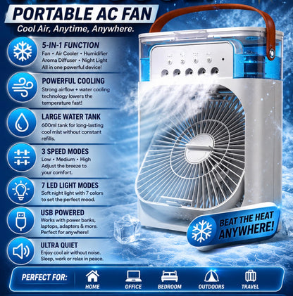 Fan AIr Conditioner Portable Humidifier
