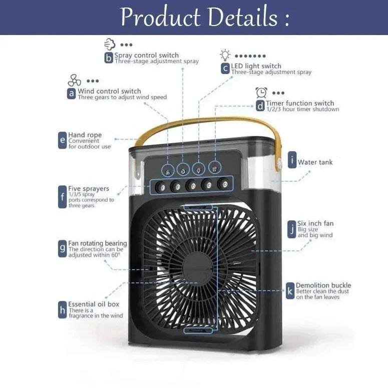 Fan AIr Conditioner Portable Humidifier